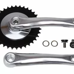 Diverse Kranksæt 33 Tand Sølv/Sort 170 Mm