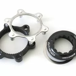 XLC Adapter Kit Til Rotor – Centerlock Til 6-huls – Sort/sølv