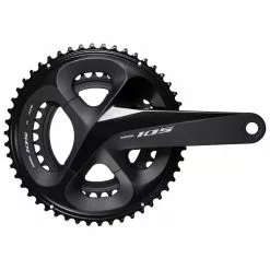 Shimano 105 Kranksæt – FC-R7000 Sort – 53/39 Tands Klinger – 175mm Pedalarme