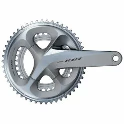 Shimano 105 Kranksæt – FC-R7000 Sølv – 50/34 Tands Klinger – 172,5mm Pedalarme